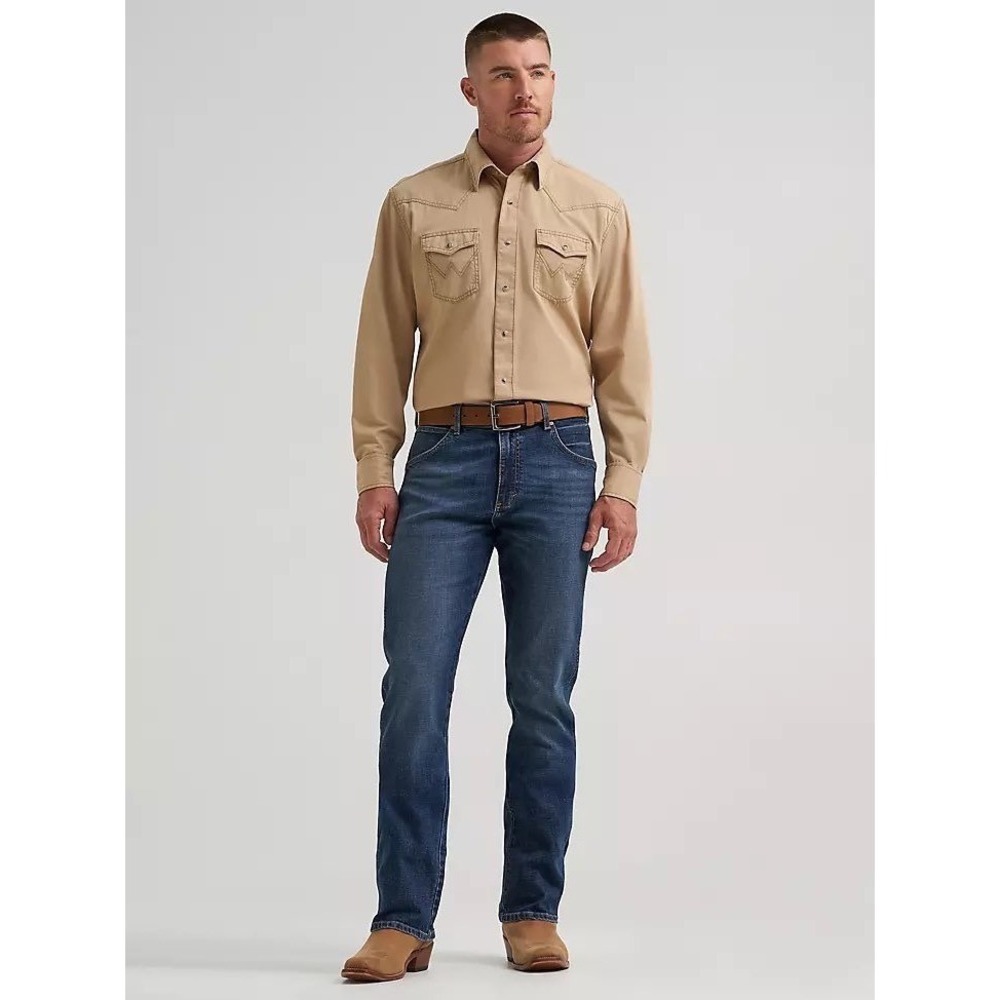 Wrangler Retro Slim Bootcut Jeans Mens 36 Medium Wash Denim Blue Western Rodeo